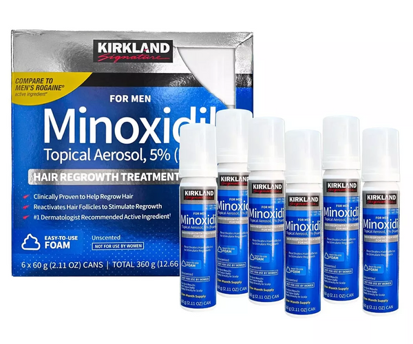 Піна minoxidil 5% KIRKLAND (6 флаконов) 6 фото