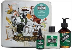 Набір подарунковий для догляду за бородою з 3-х предметів Proraso Beard Kit Refresh, 400693 ДИ0693 фото