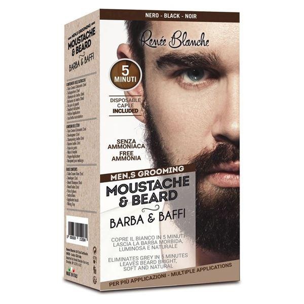 Краска для бороды и усов Renee Blanche Moustache&Beard Black ДИ2659 фото