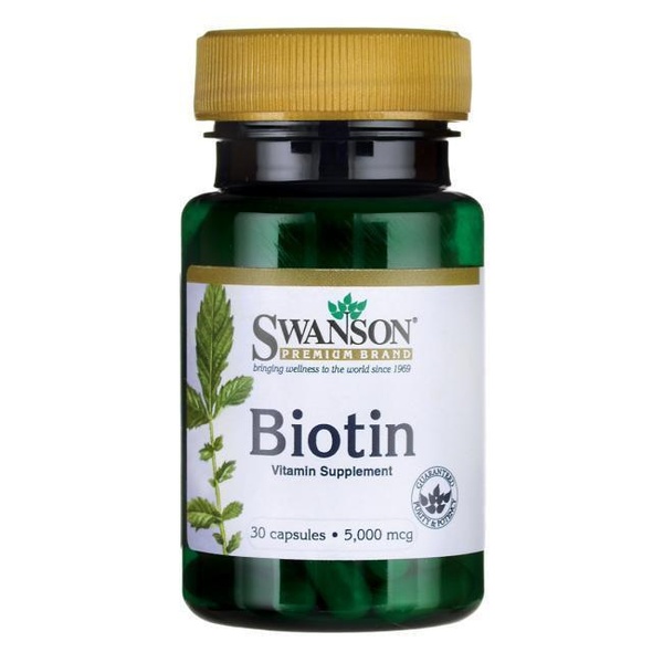 Вітаміни "Biotin", Swanson, 5,000 мкг, 30 капсул 960466948 фото