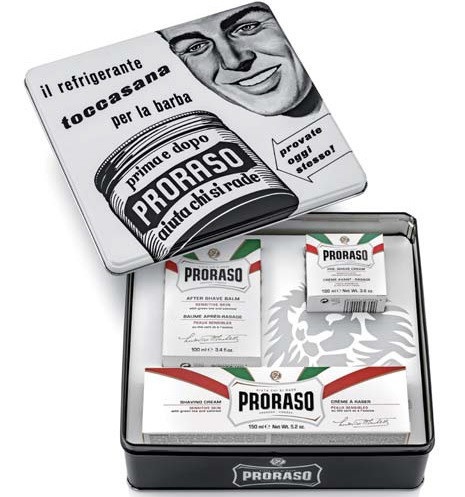 Набір подарунковий для гоління з 3-х предметів Proraso vintage selection toccasana, Proraso, 400360 ДИ0360 фото