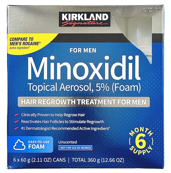 Пена minoxidil 5% KIRKLAND (2 флакона) 12 фото