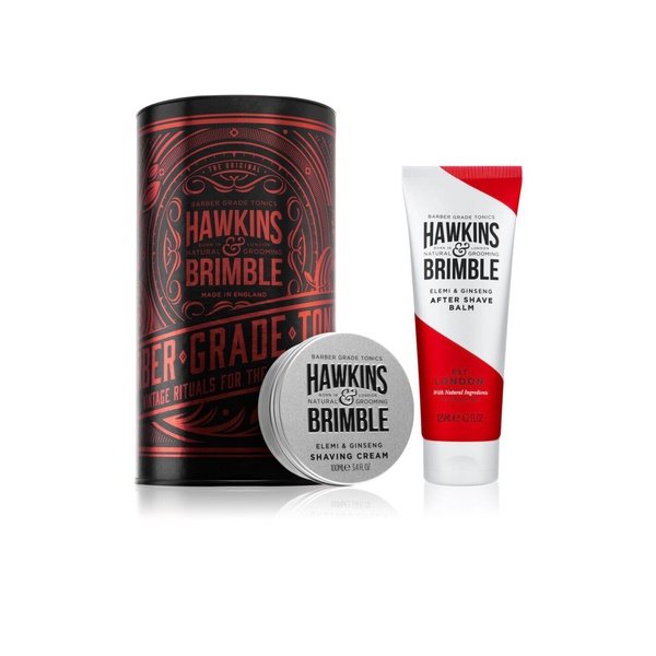 Набір для гоління Hawkins & Brimble Grooming Gift Set (Shave Cream & AfterShave Balm) 5060495672804 фото
