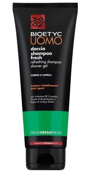 Шампунь гель для душа Deborah Bioetyc UOMO shampoo shower gel fresh 009908, 250 мл ДИ2285 фото
