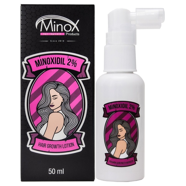 Женский лосьон для роста волос MinoX 2% ,50 мл 16 фото