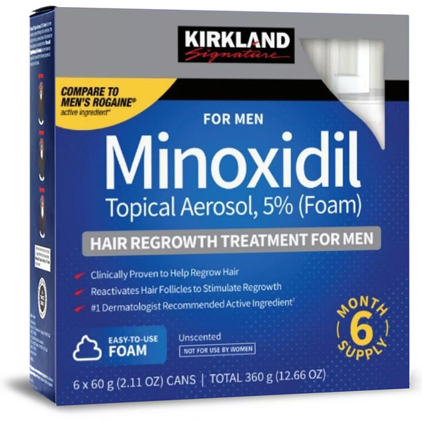 Пена minoxidil 5% KIRKLAND (6 флаконов) 6 фото