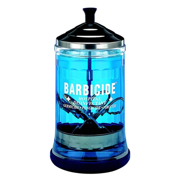 Скляний Контейнер для дезінфекції інструментів Mid Size Jar Barbicide, Barbicide, 750 мл ДИ1041 фото
