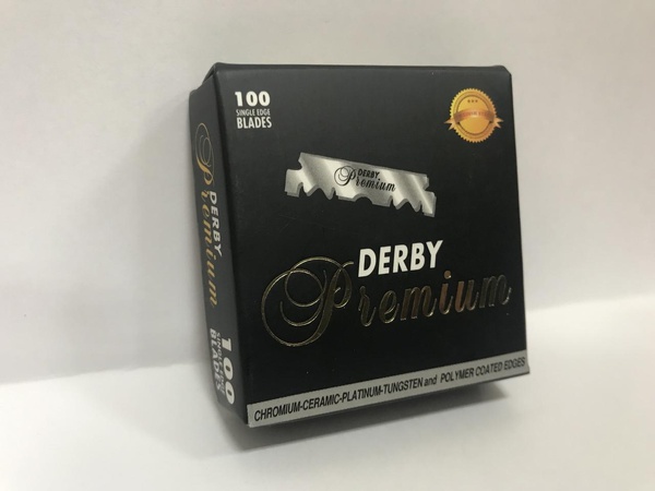 Леза половинки Derby Professiomal singl edge Premium, Derby, 100 шт./упак. ДИ1008 фото