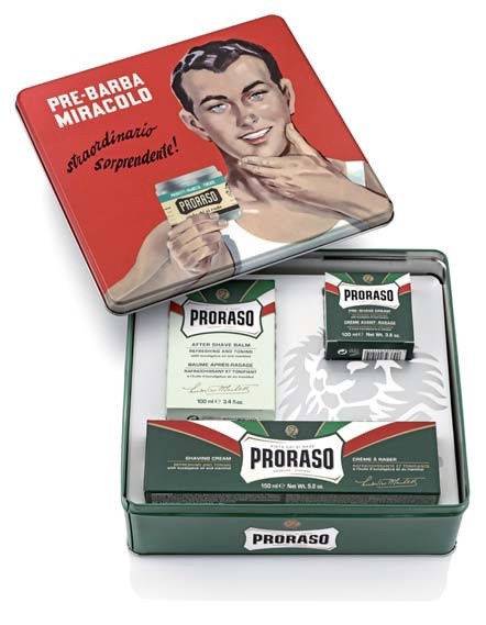 Набір подарунковий для гоління з 3-х предметів Proraso vintage selection gino, Proraso, 400359 ДИ0359 фото