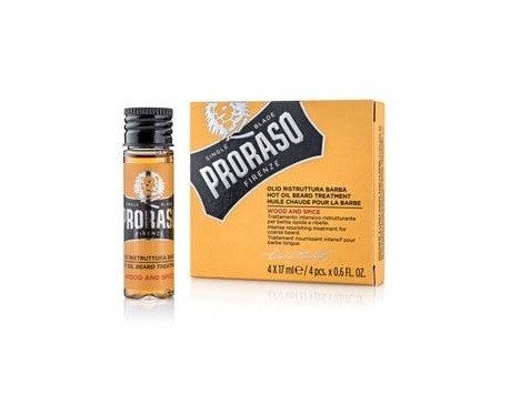 Олія для догляду за бородою Proraso Hot Oil Beard Wood & Spice, Proraso, 4х17 мл, 400790 ДИ0790 фото